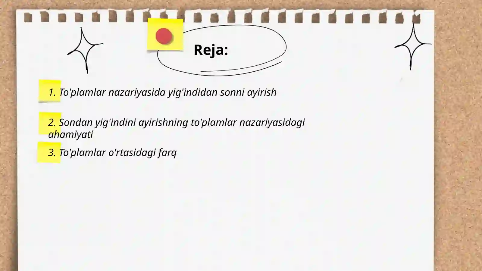 Yig'inidan sonni va sondan yig'indini ayirish qoidalarining to'plamlar nazariyasi bo'yicha ma'nosi 2