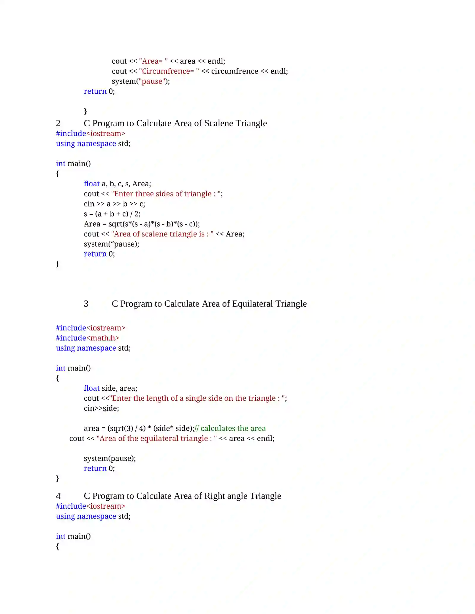 Practical Lab Assignments – Object Oriented Programming 1 2