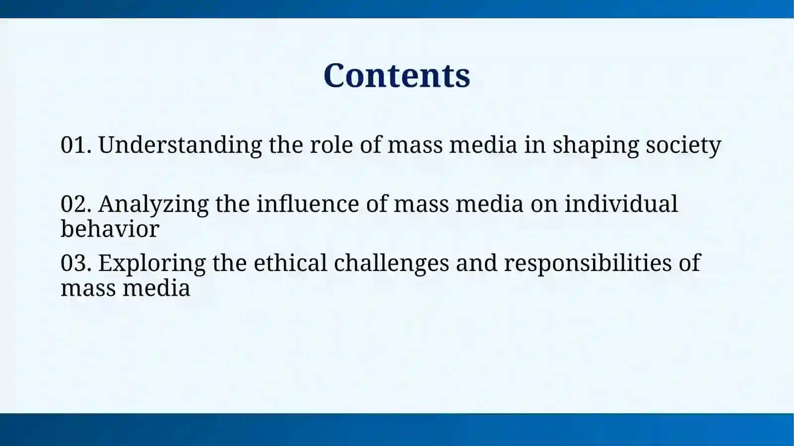 Mass media in our life 2