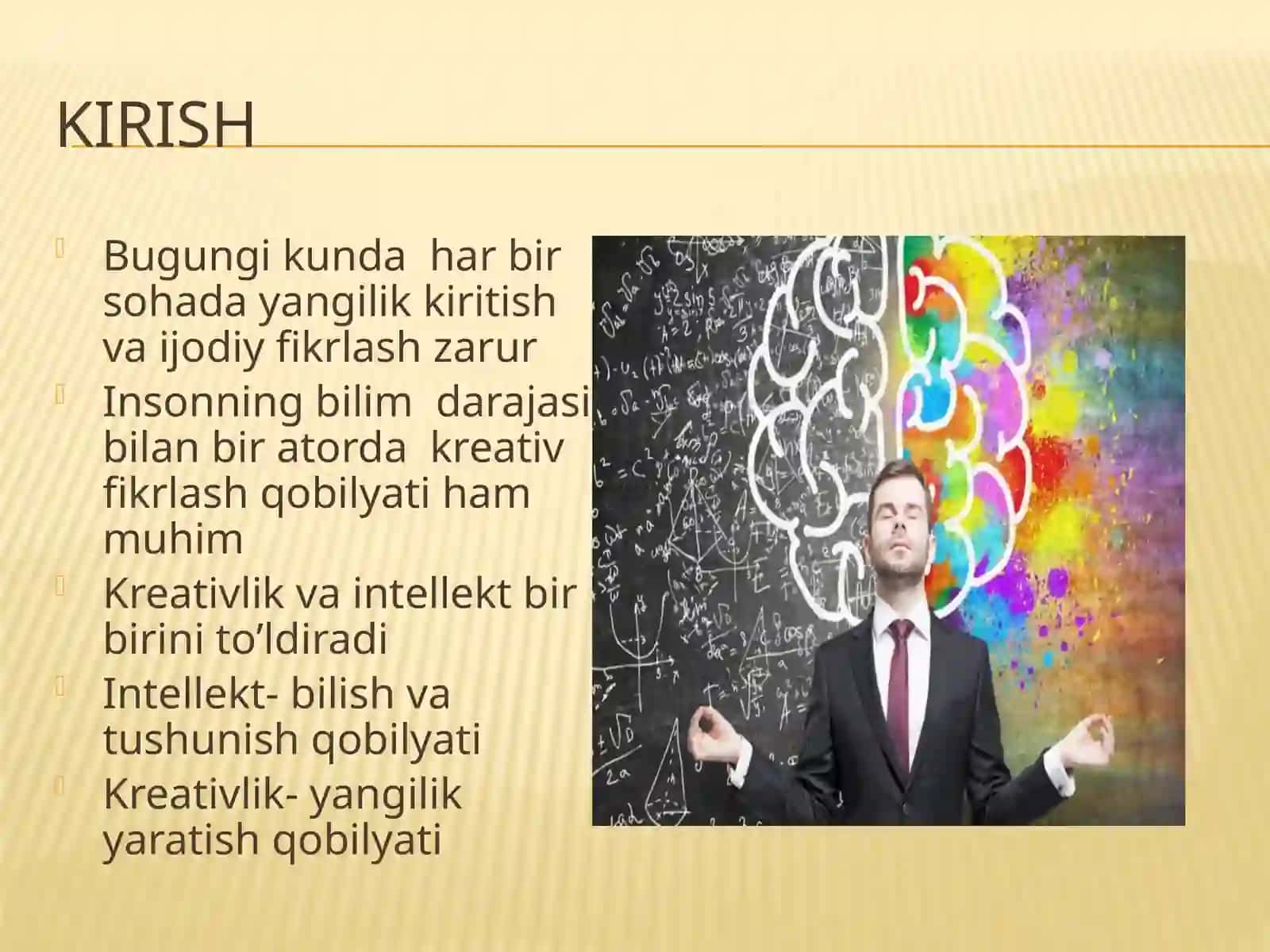 Kreativlik va intellekt 2