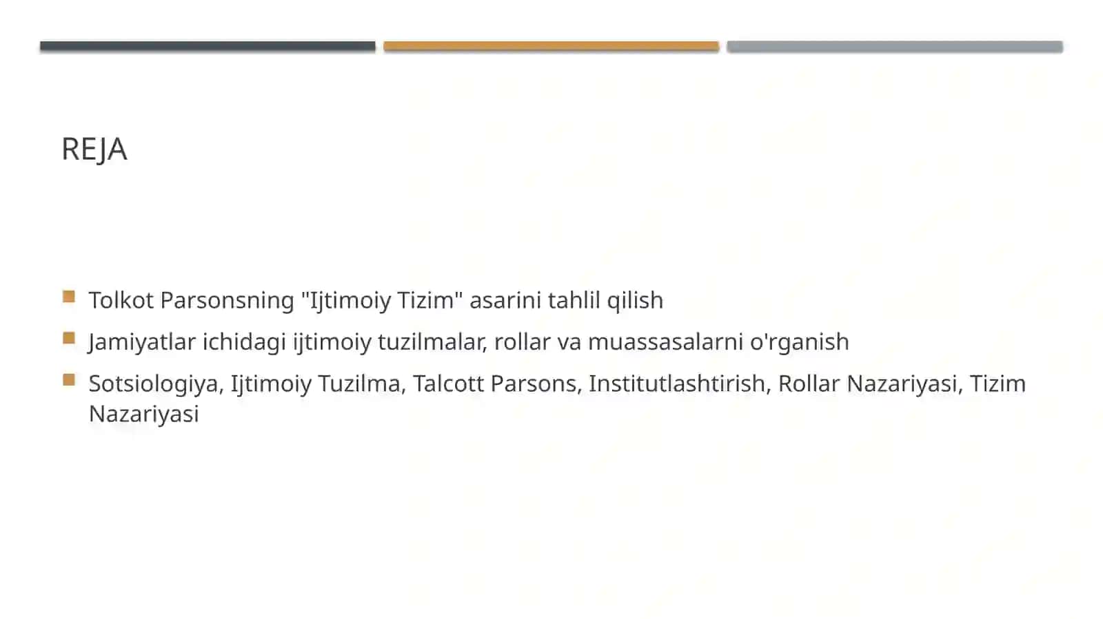 Parsonsning sotsial tizim asari 2