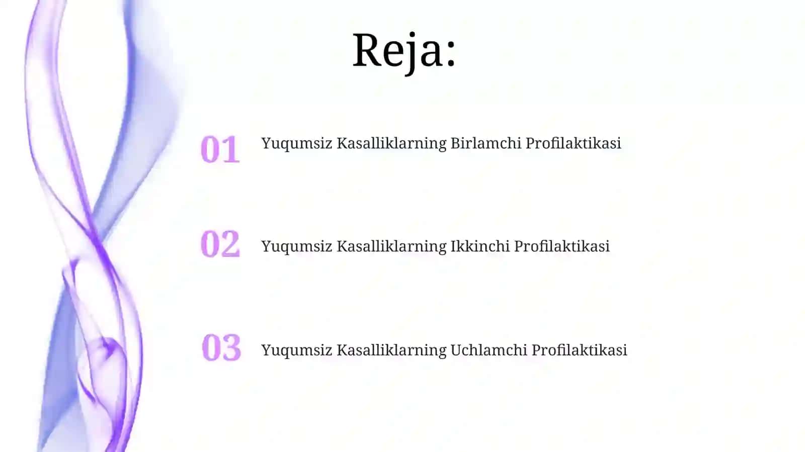 Yuqumli boʻlmagan kasalliklarning birlamchi, ikkilamchi, uchlamchi profilaktikasi 2