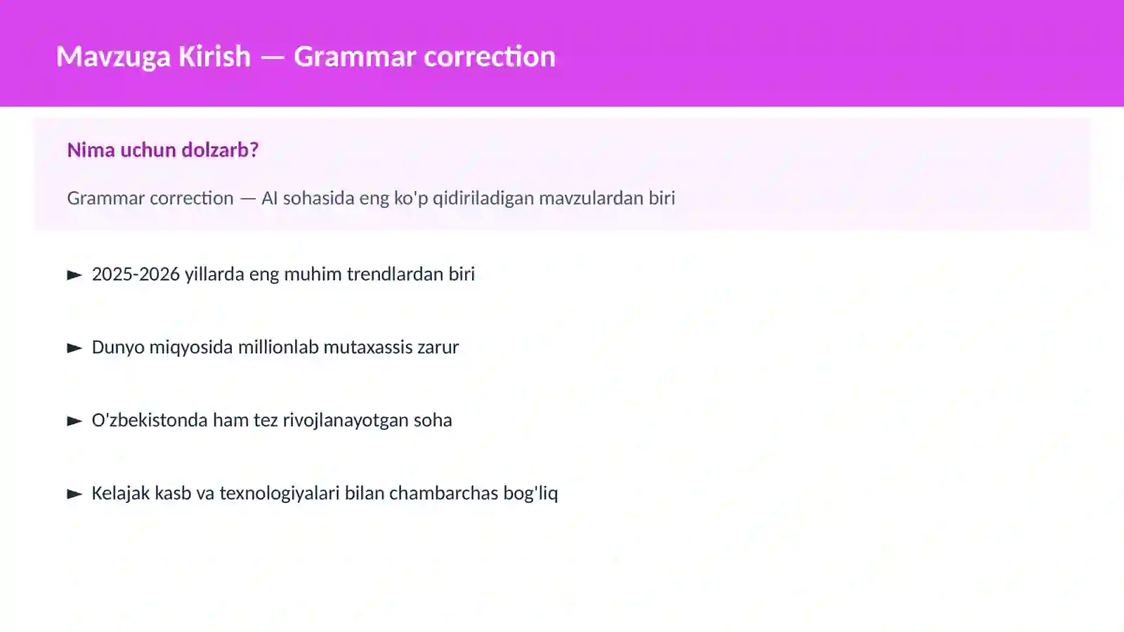 AI | NLP TABIIY TIL QAYTA ISHLASH 2