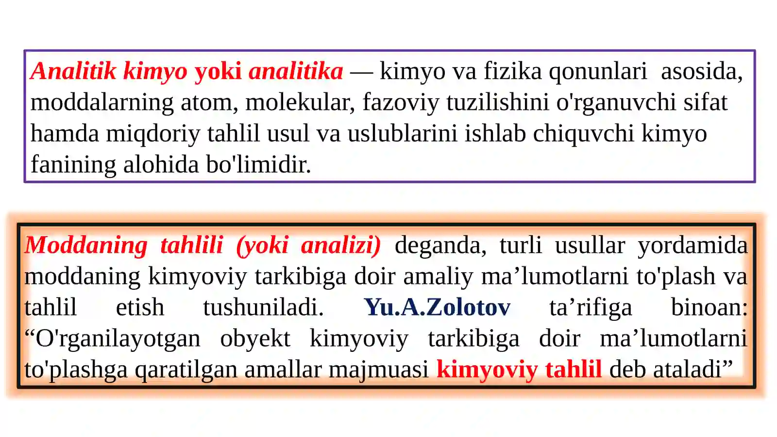 Analitik kimyo fanining axamiyati 2