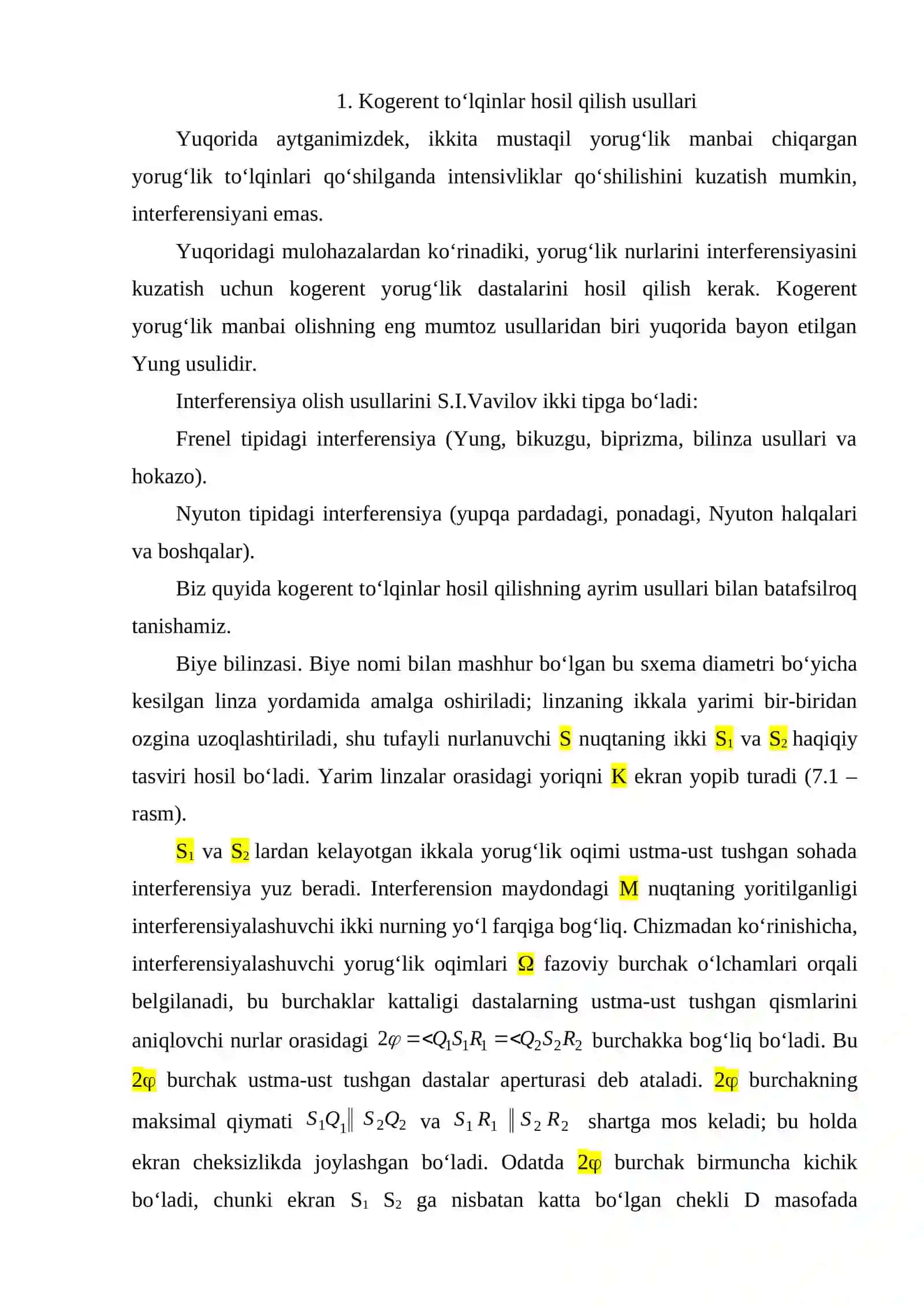 interferensiyaning ishlatilishi 2