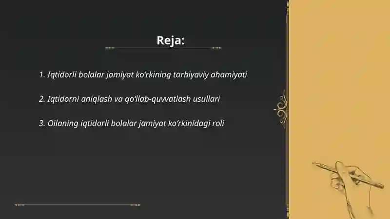 Iqtidorli bolalar jamiyat koʻrki 2