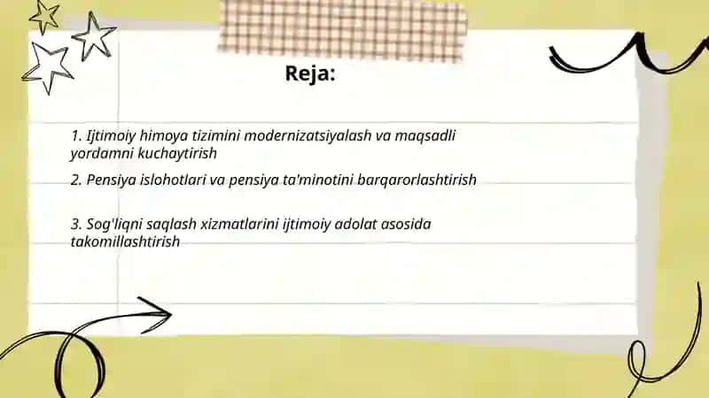 Ijtimoiy himoya tizimini modernizatsiyalash va maqsadli yordamni kuchaytirish 2