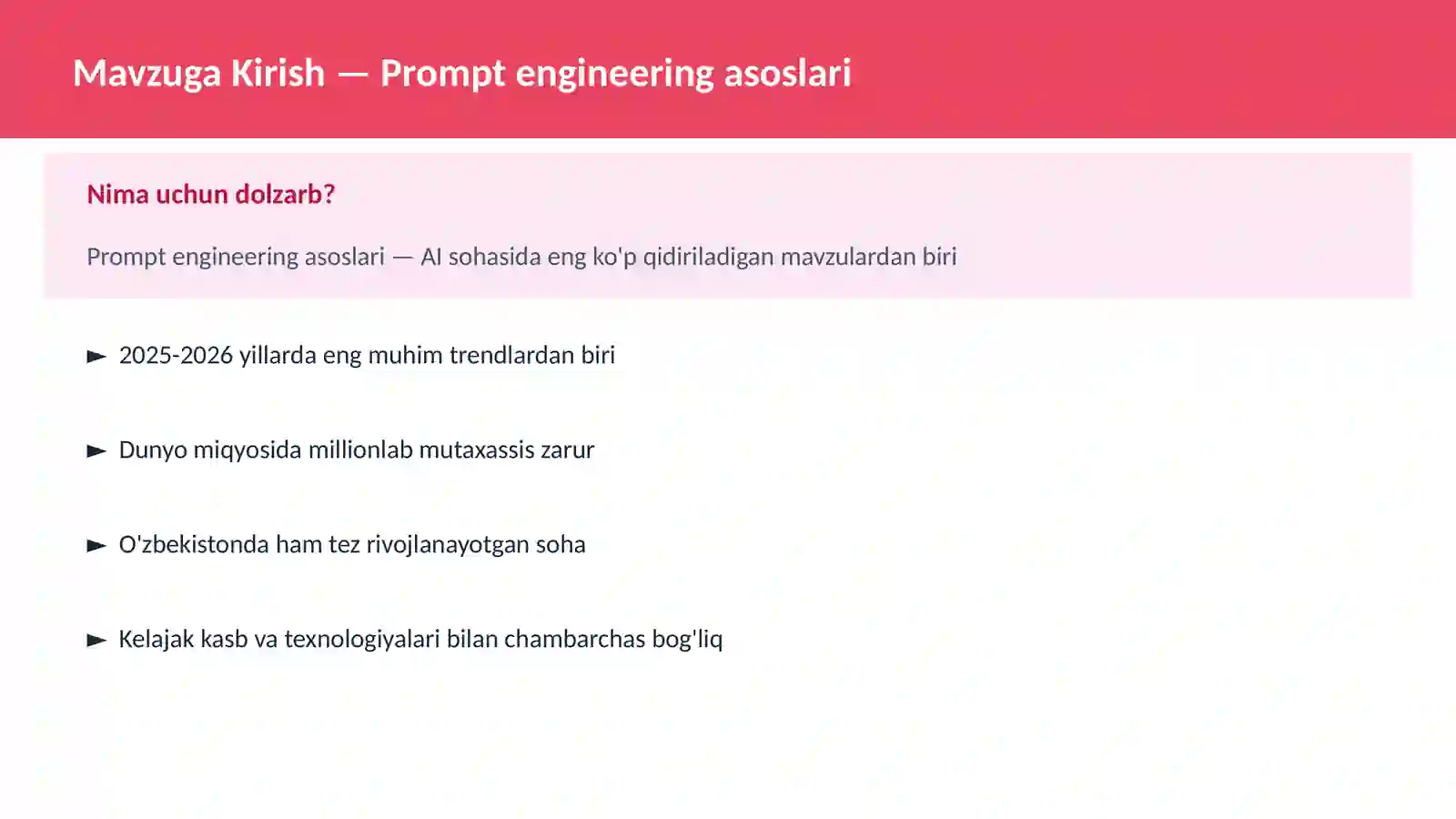 Prompt engineering asoslari 2