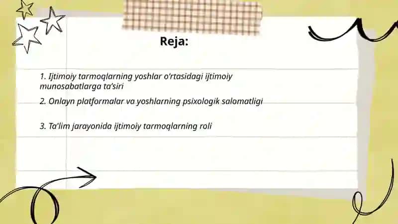 Ijtimoiy tarmoqlarning yoshlar hayotidagi oʻrni 2