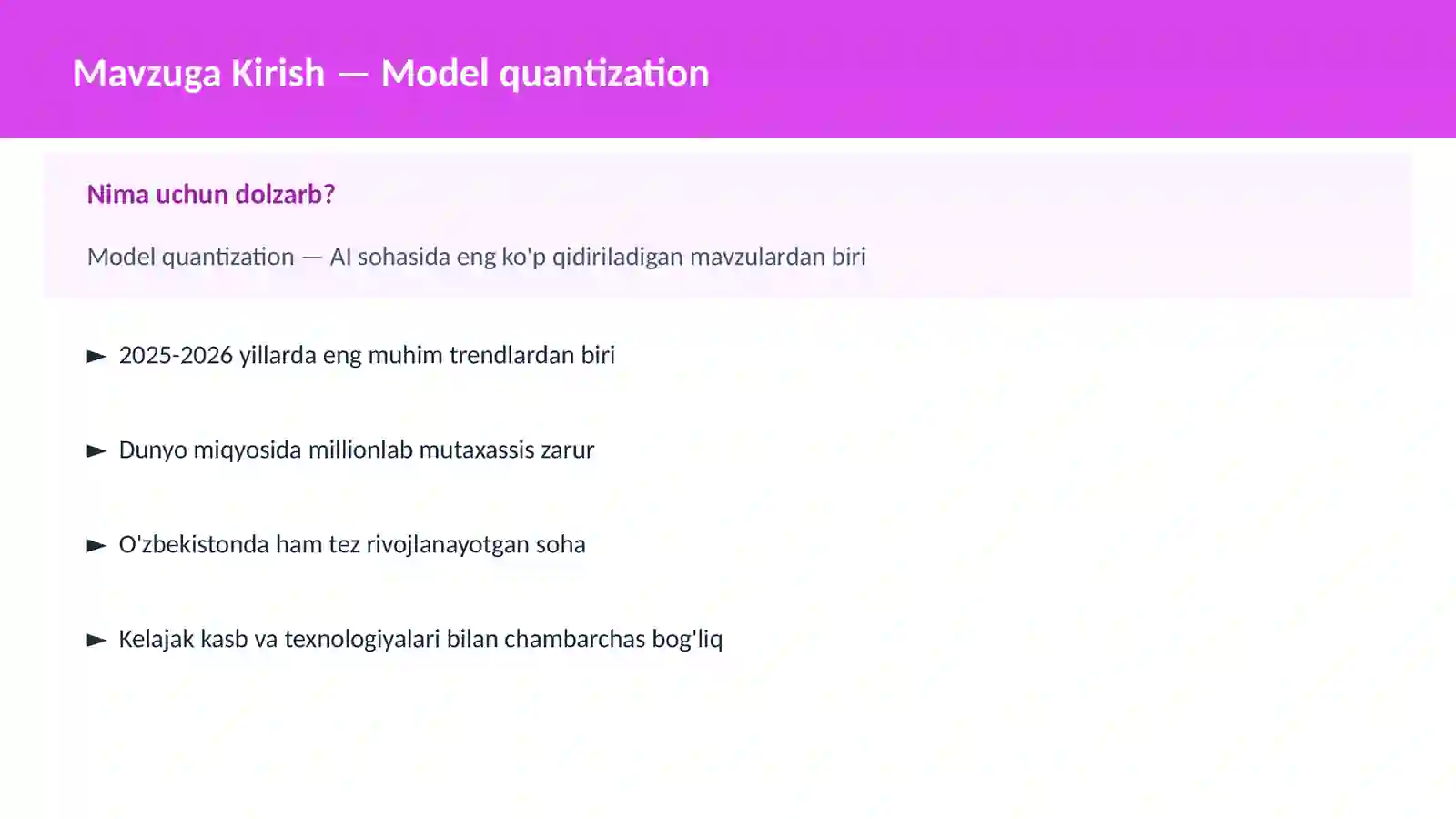 Model quantization 2