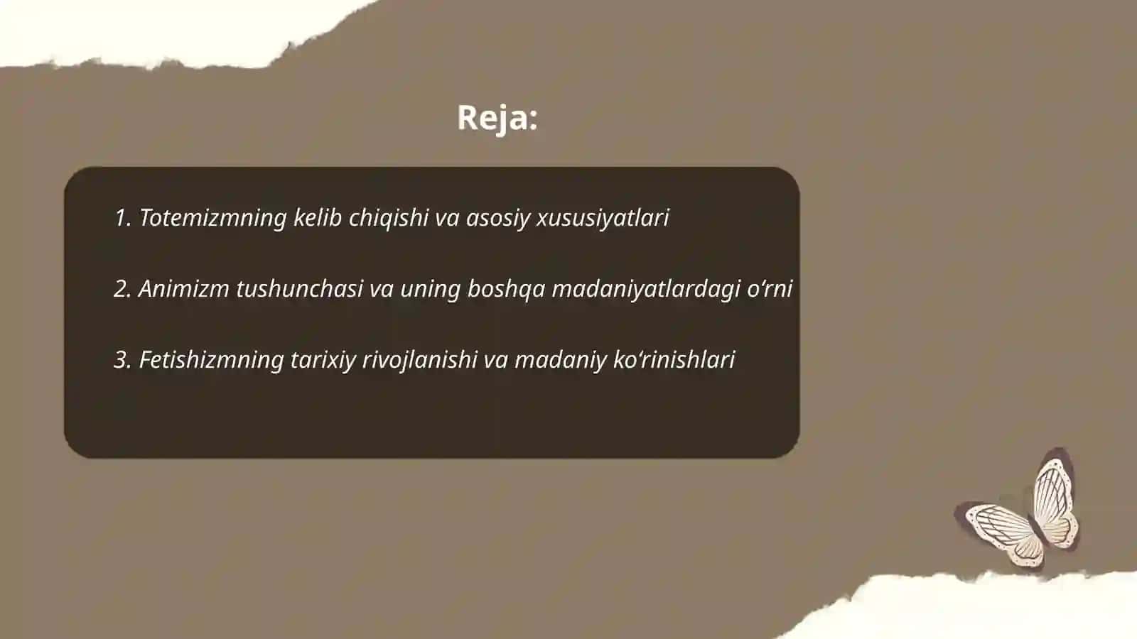 Totemizm, animiz, fetishizm, sehr magiyalarning qiyosiy tahlili 2