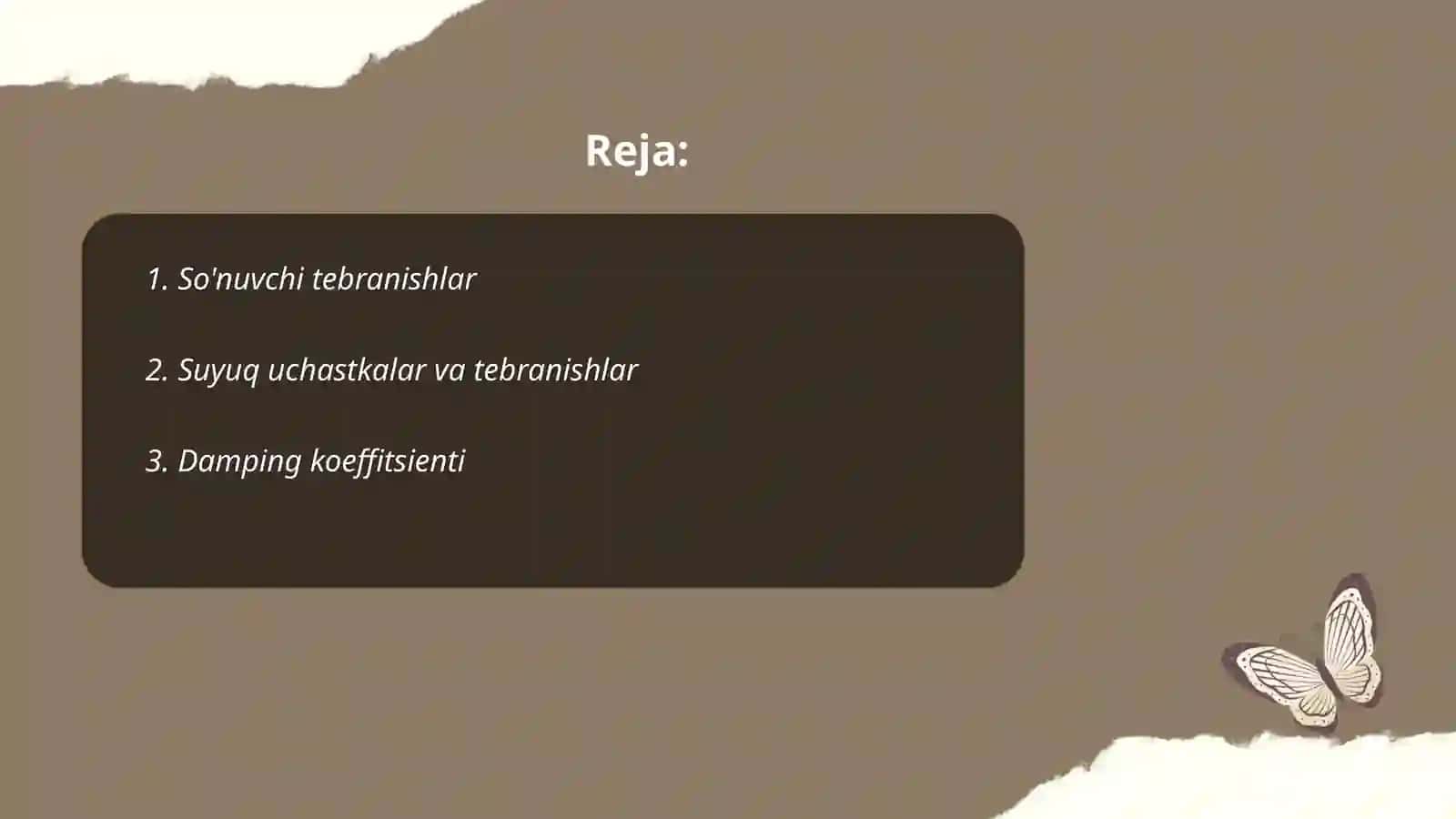 So'nuvchi tebranishlar 2
