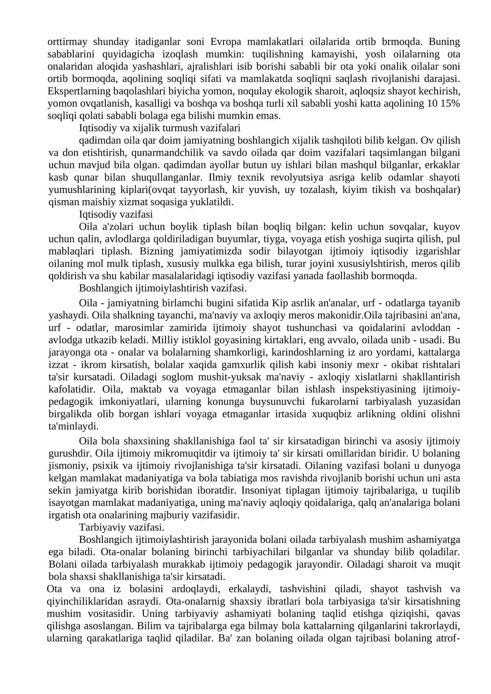 Etim bolalar bilan olib boriladigan faoliyat 2