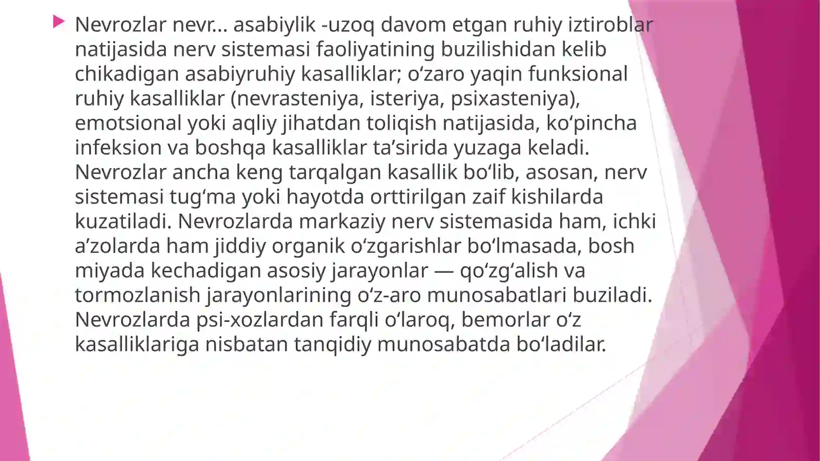 Nevroz qanday kasallik 2
