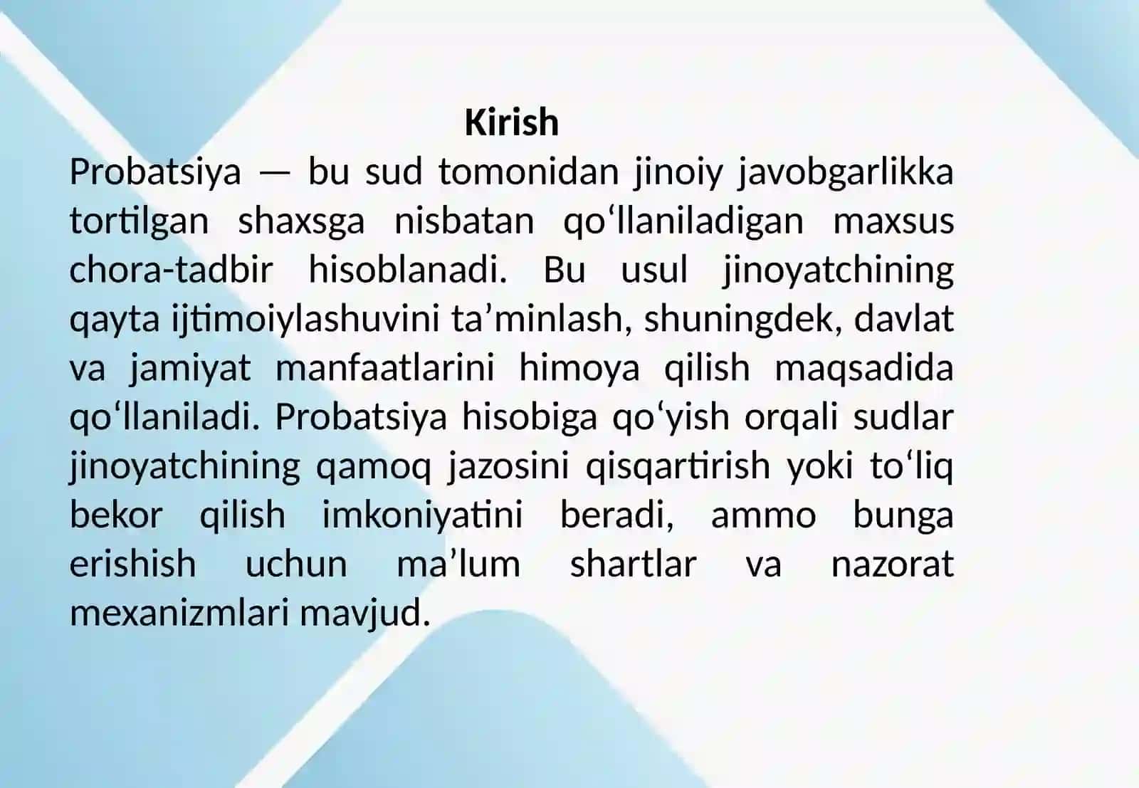 Shaxsi probatsiya hisobiga qoʻyish va probatsiya nazoratini amalga oshirish 2