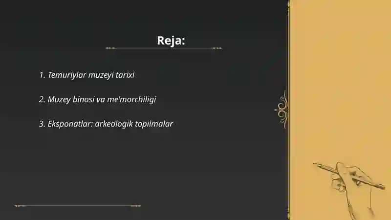 Temuriylar muzeyi haqida 2