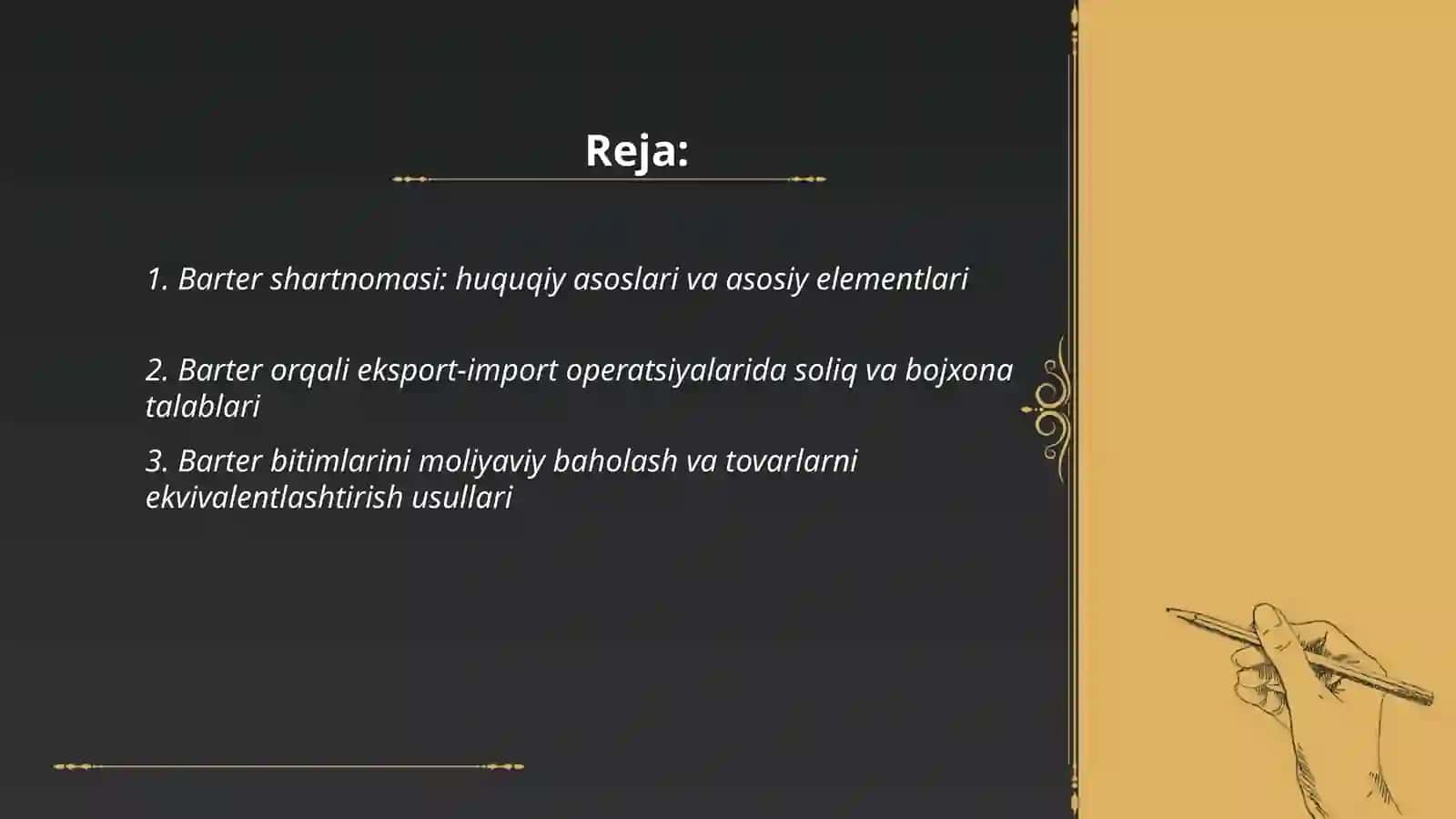 Ayriboshlash, Hadya shartnomasi. Hayr-ehson. Renta shartnomasi. Umrbod ta’minlash sharti bilan uy-joy (kvartira)ni boshqa shaxsga berish 2