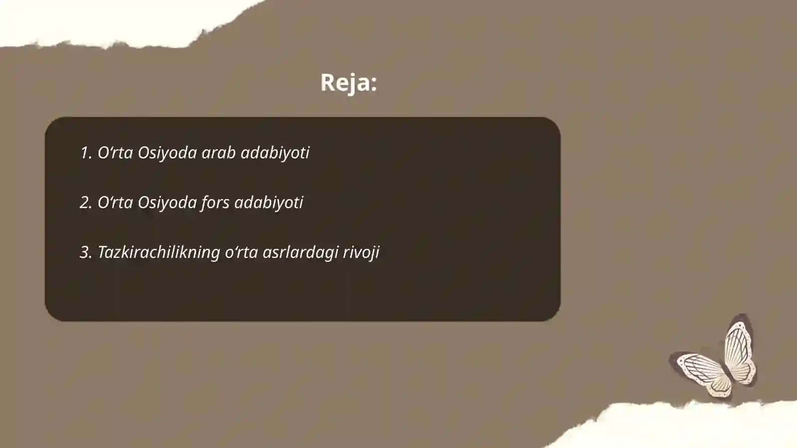 O‘rta Osiyo arab adabiyoti 2