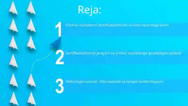 O'lchash vositalarini sertifikatlashtirish va sifat nazorati 2