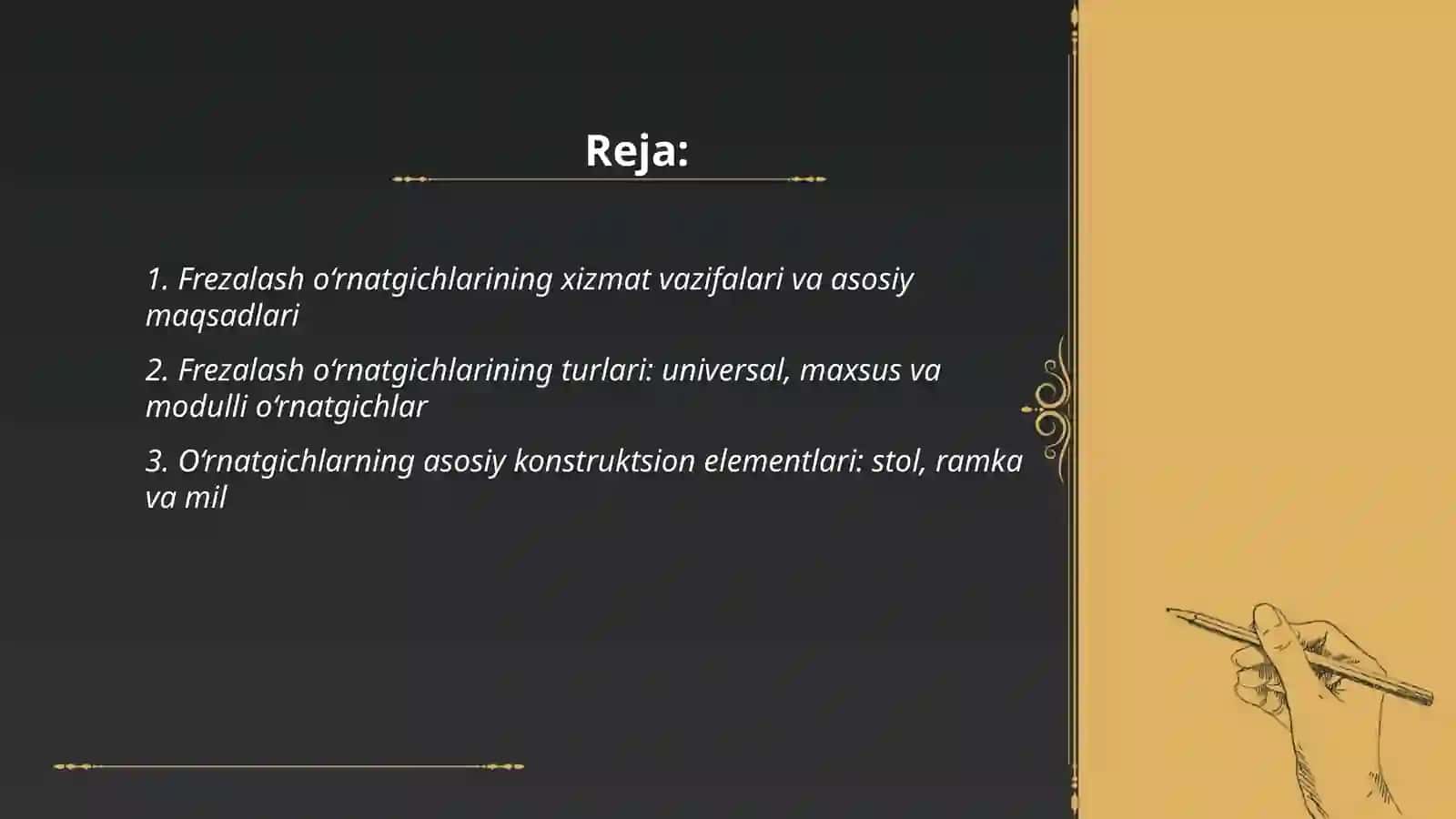 Frezalash o‘rnatgichlari 2