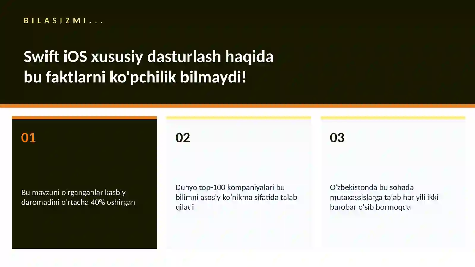 Swift iOS xususiy dasturlash 2
