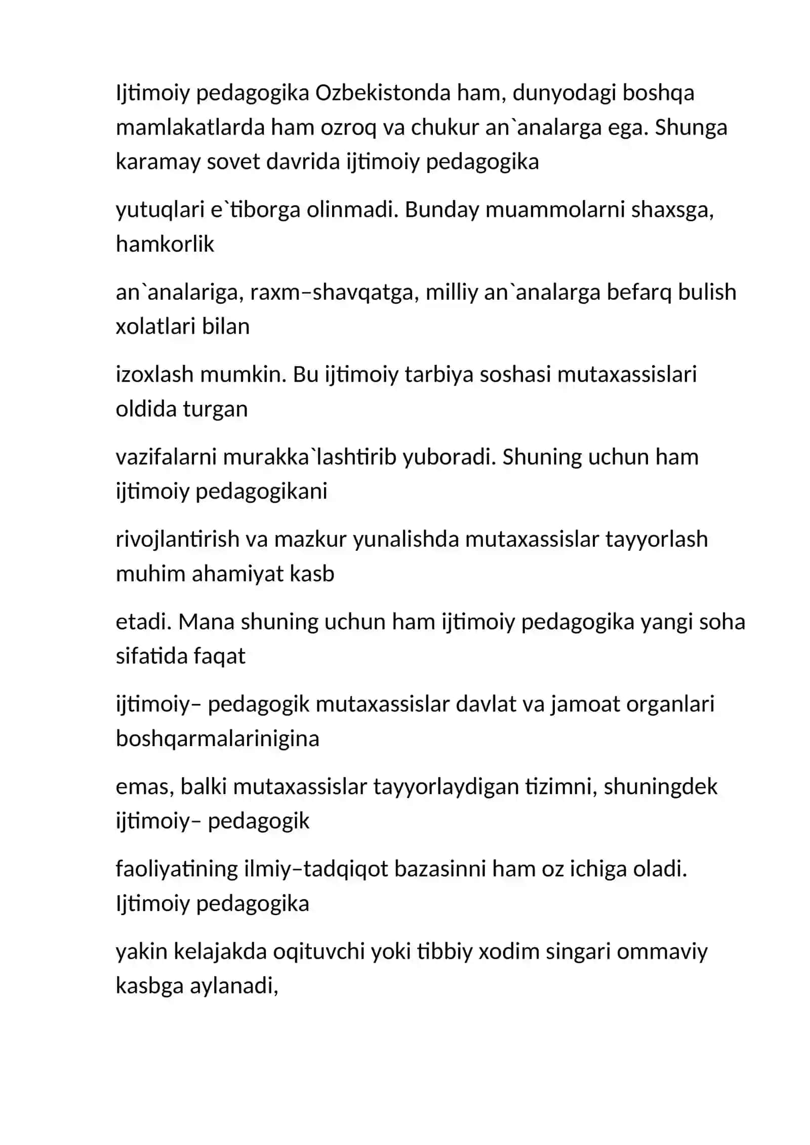 Ijtimoiy pedagogika fan va pedagogik hodisa 2