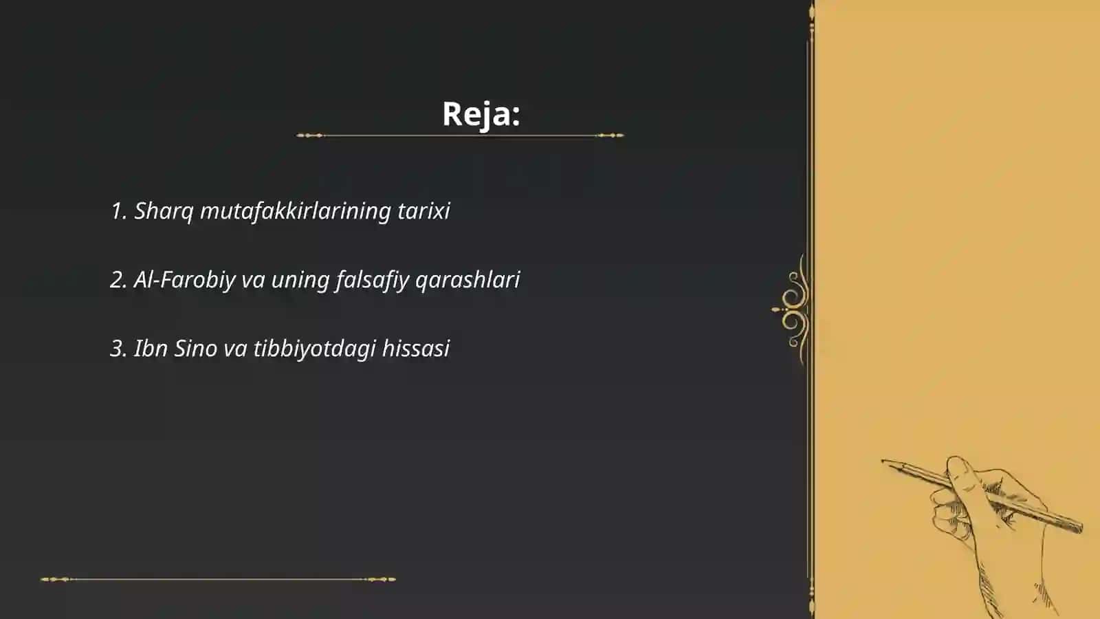 Sharq mutafakkirlari haqida 2