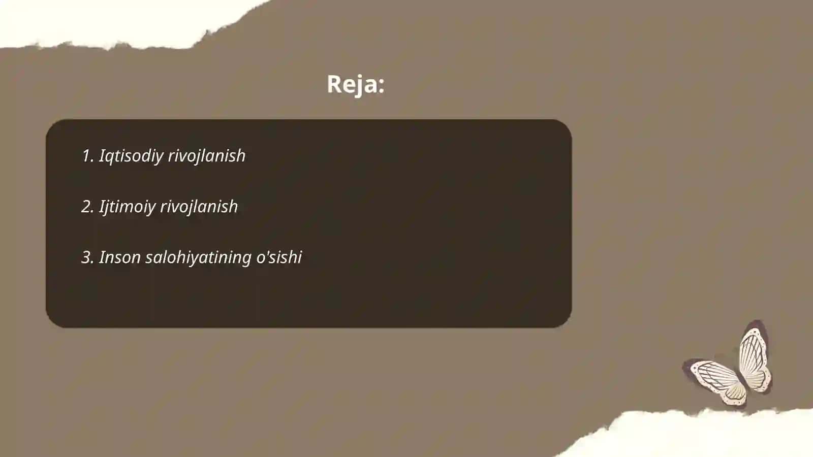 Iqtisodiy rivojlanish 2