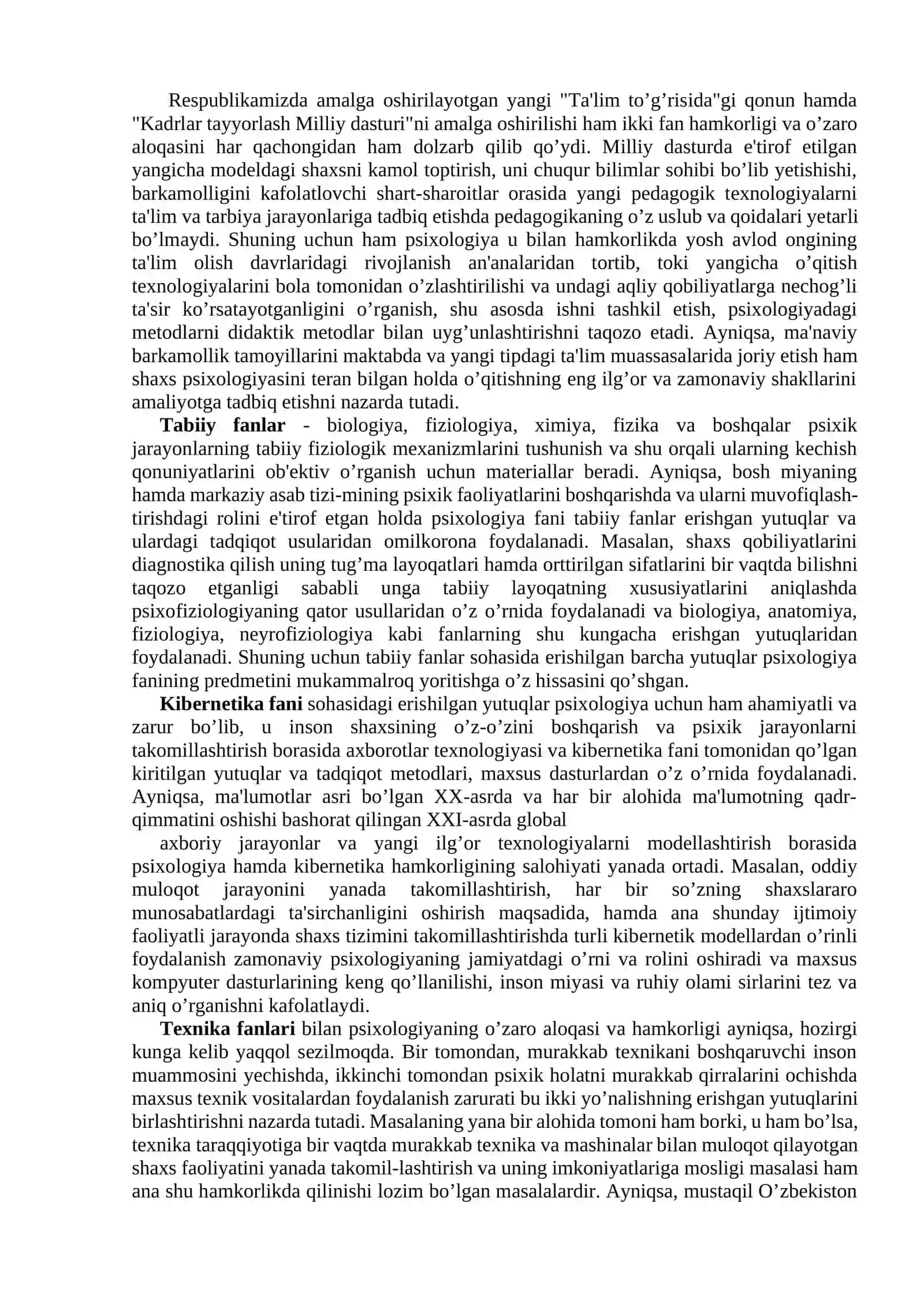 MAVZU. HOZIRGI ZAMON PSIXOLOGIYASINING TUZILISHI VA ILMIY TADQIQOT METODLARI 2