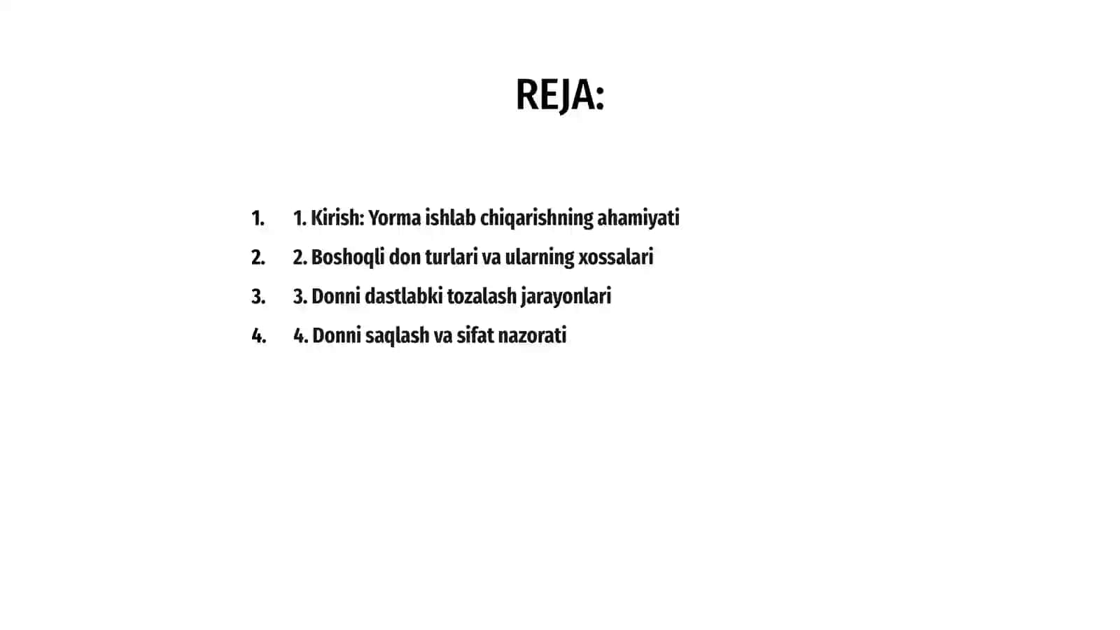 Boshoqli donlardan yorma ishlab chiqarish texnologiyasining asoslari 2