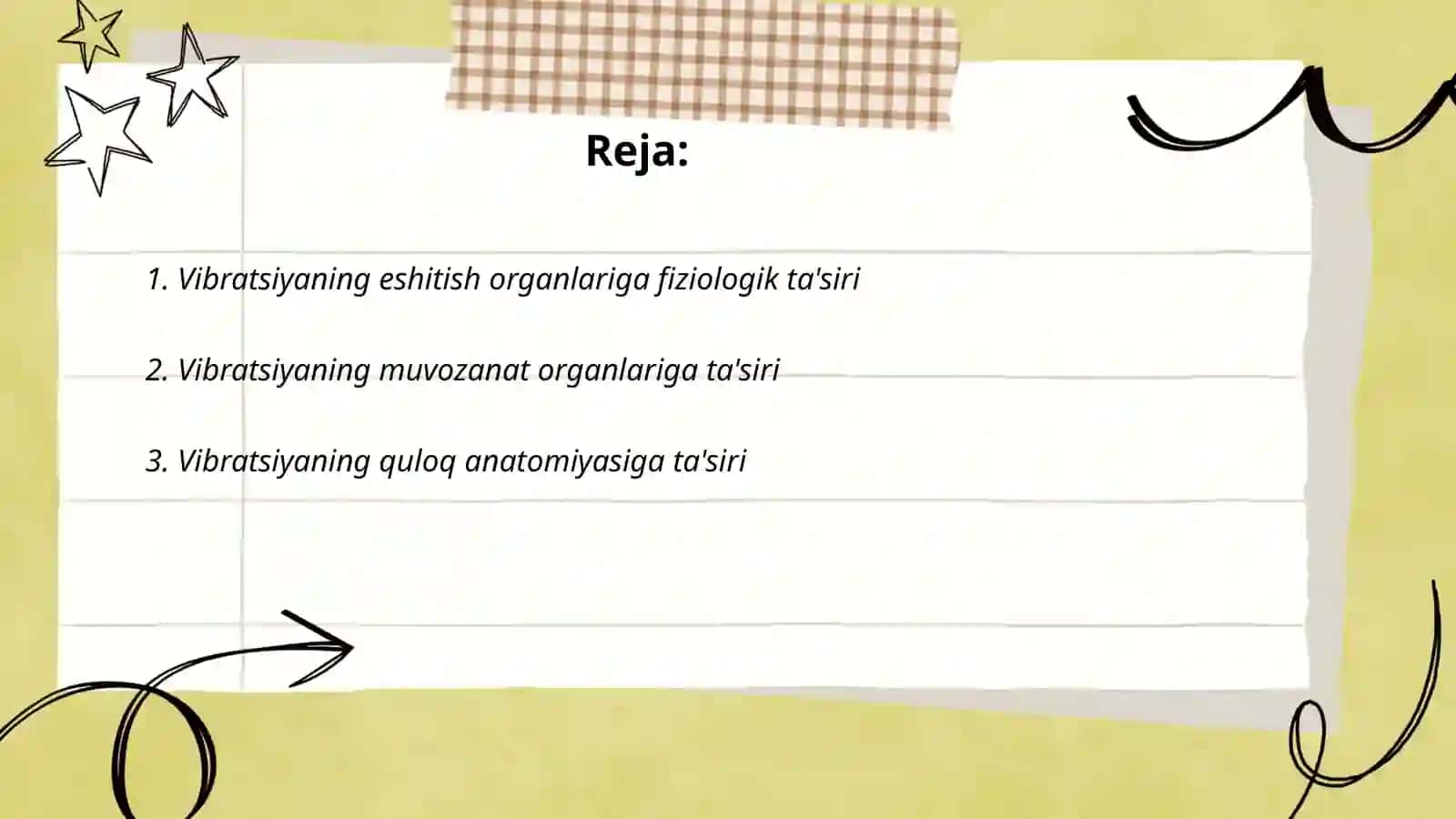 Vibratsiyaning eshitish va muozanat organlari tuzilishiga ta'siri 2