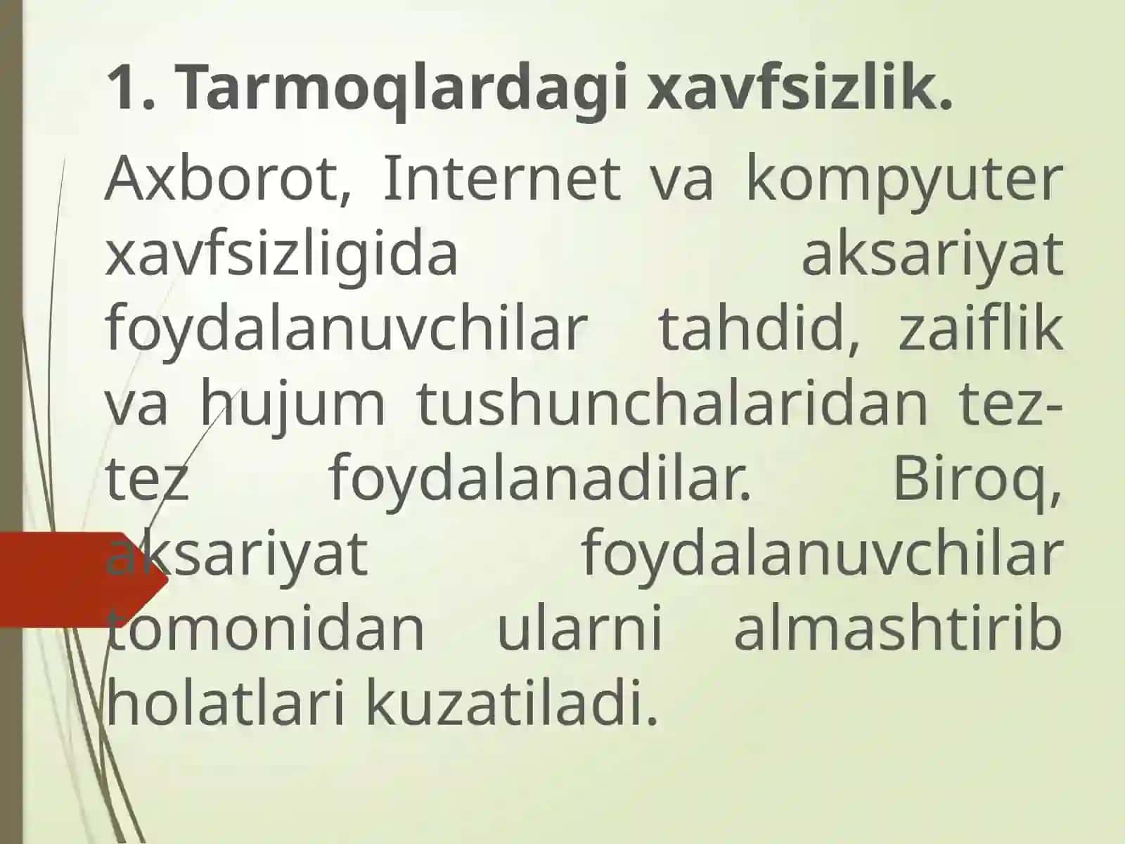Tarmoqlardaxavfsizlikmuammolari 2