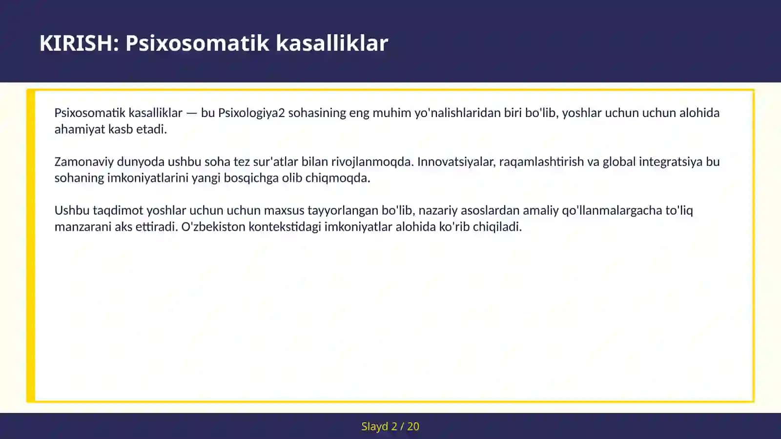 Psixosomatik kasalliklar 2