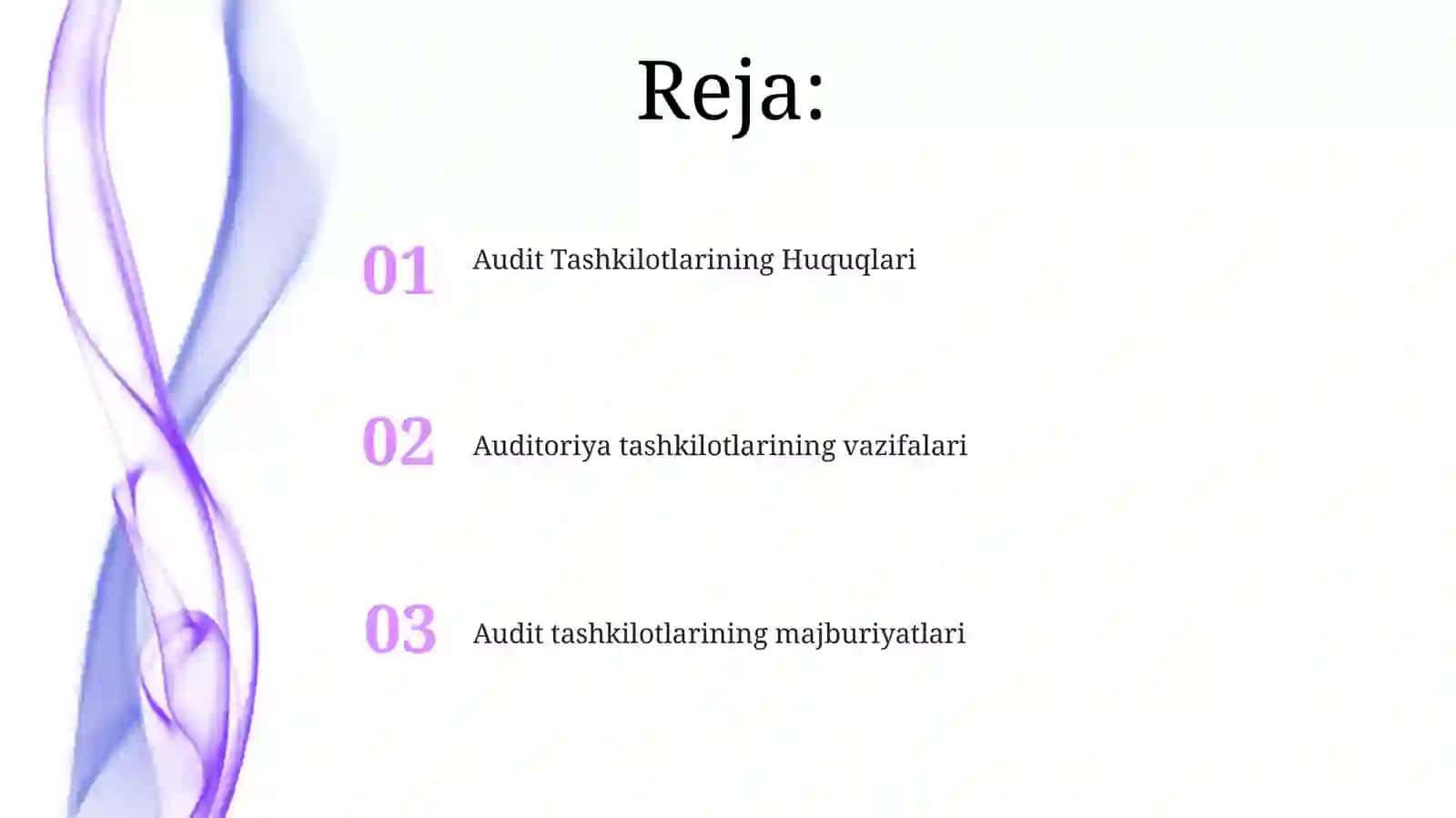 Audit Tashkilotlarining Huquqlari 2