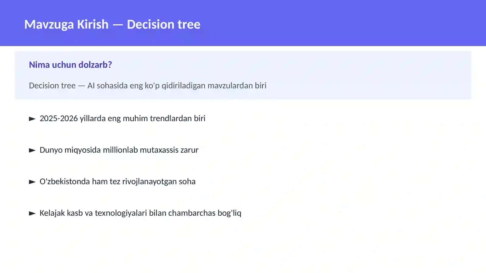 Decision tree 2