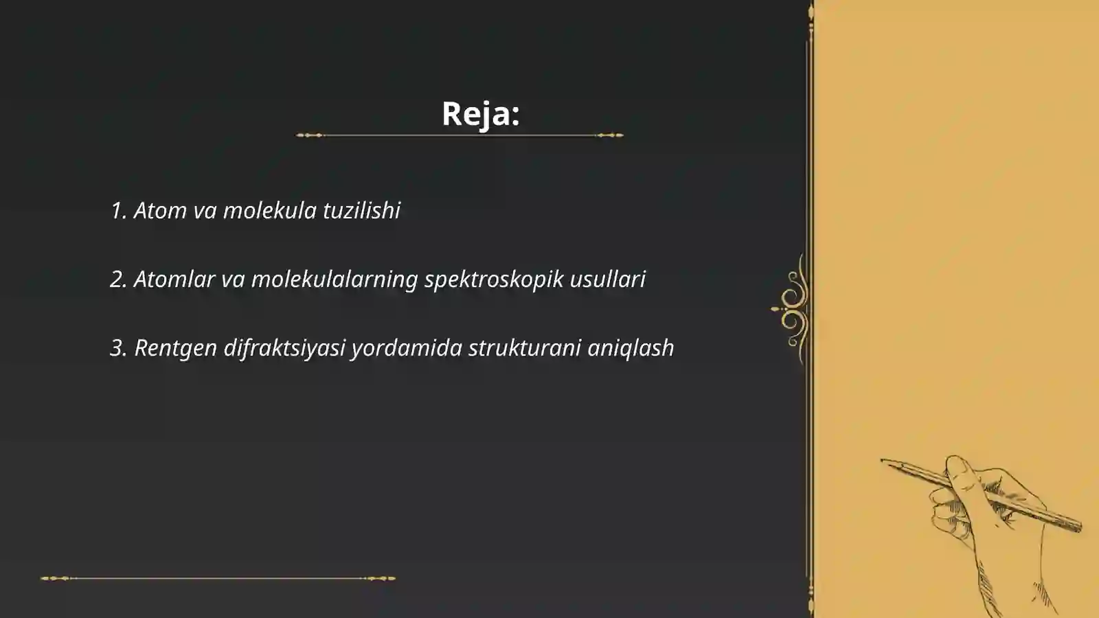 Atom va molekulalarni aniqlash usullari 2