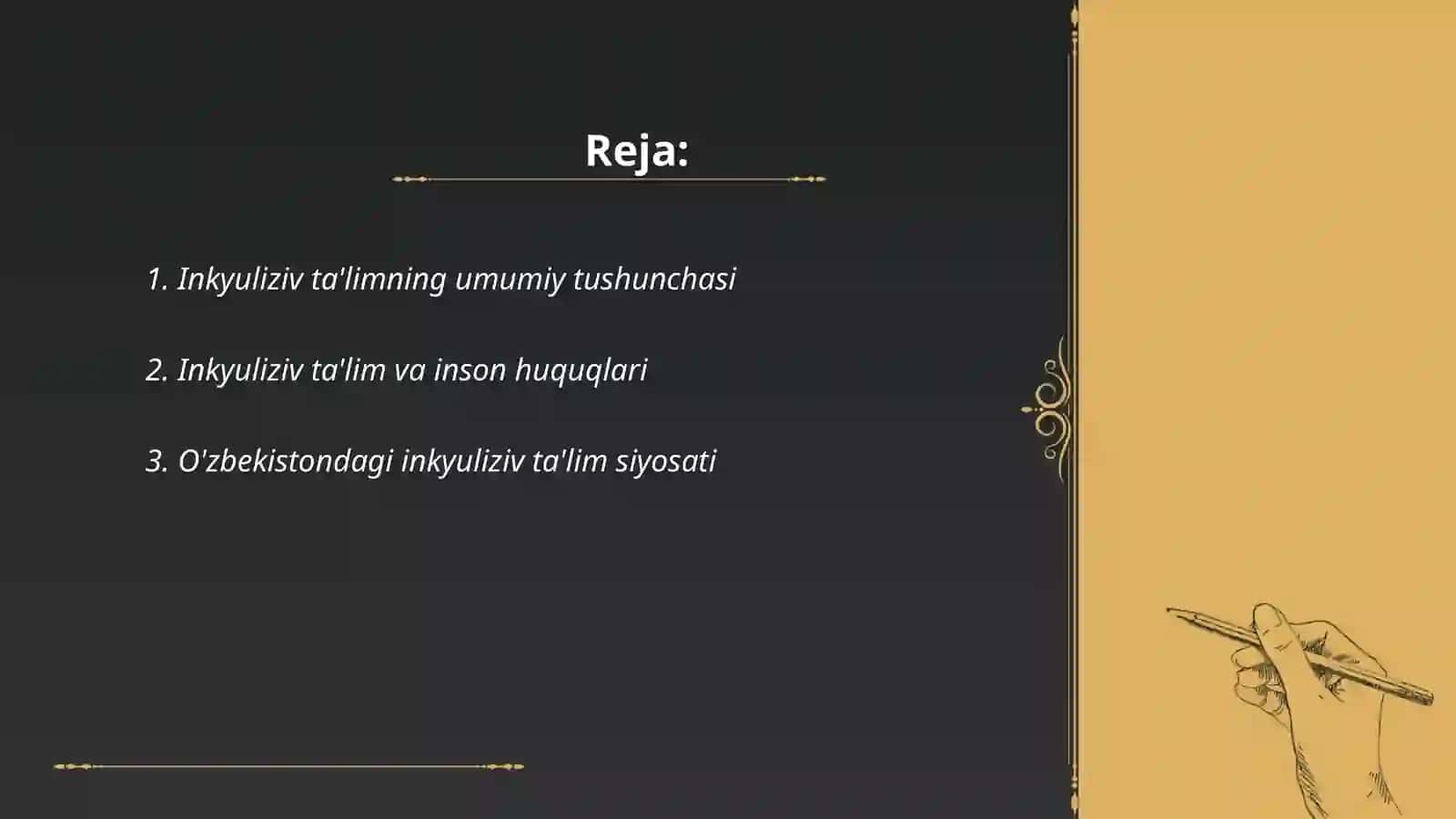 Inkyuliziv ta’limning huquqiy me’yoriy asoslar 2