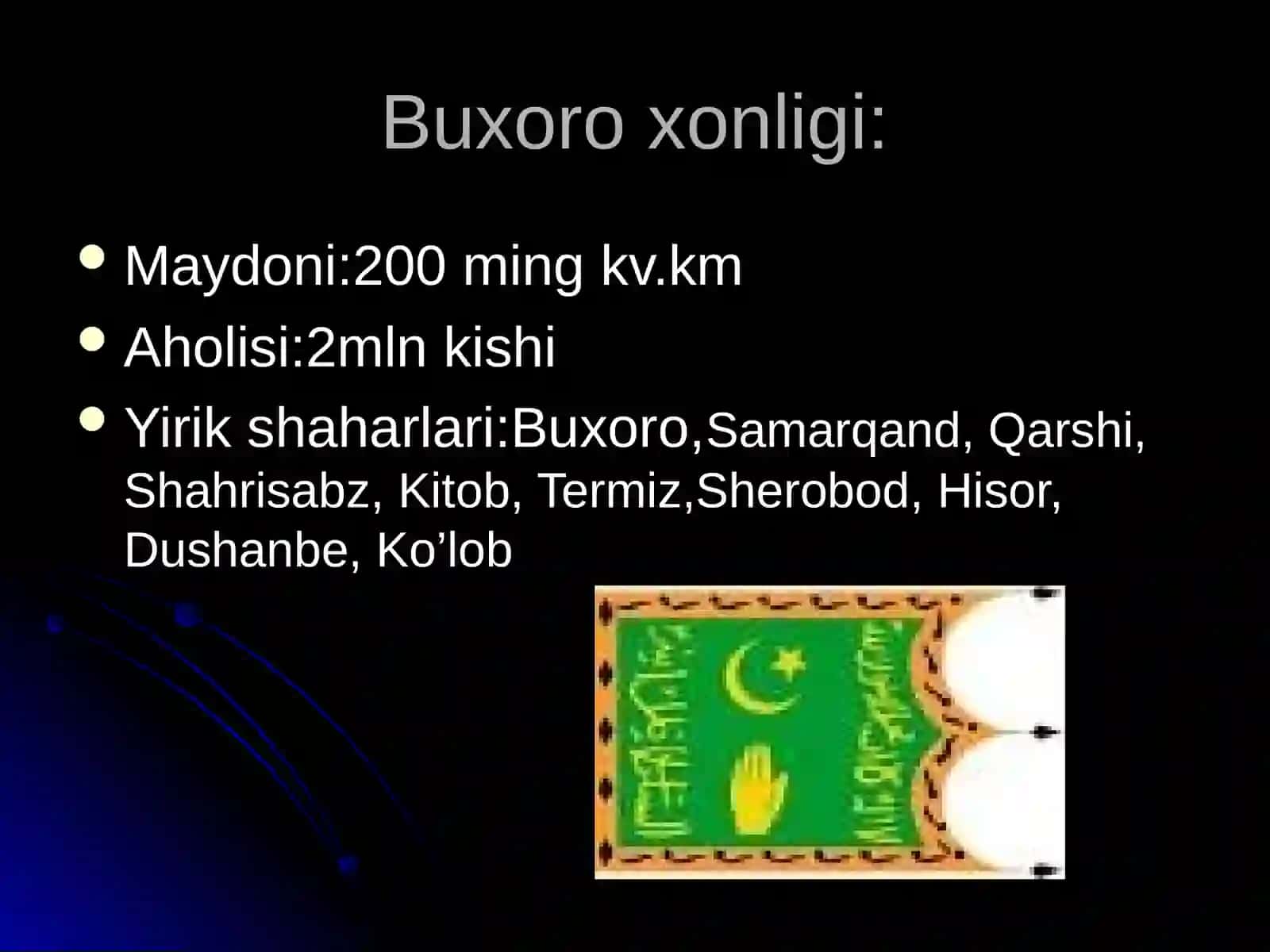 Turkistonning uch xonlikka bo’linishi 2