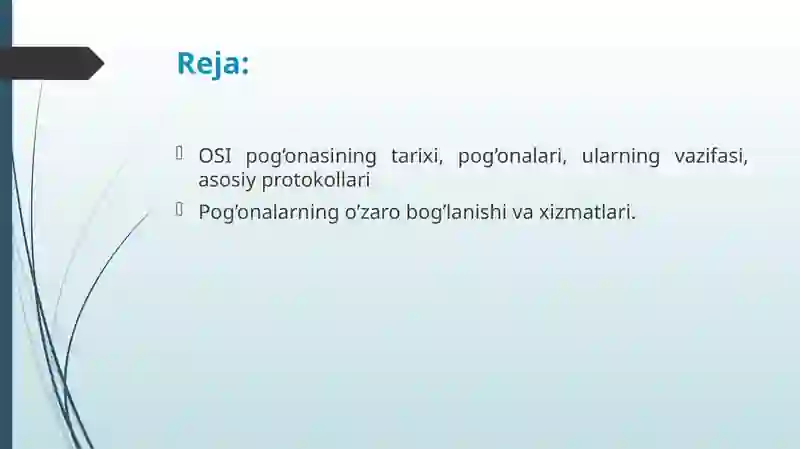 OSI etalon modeli 2