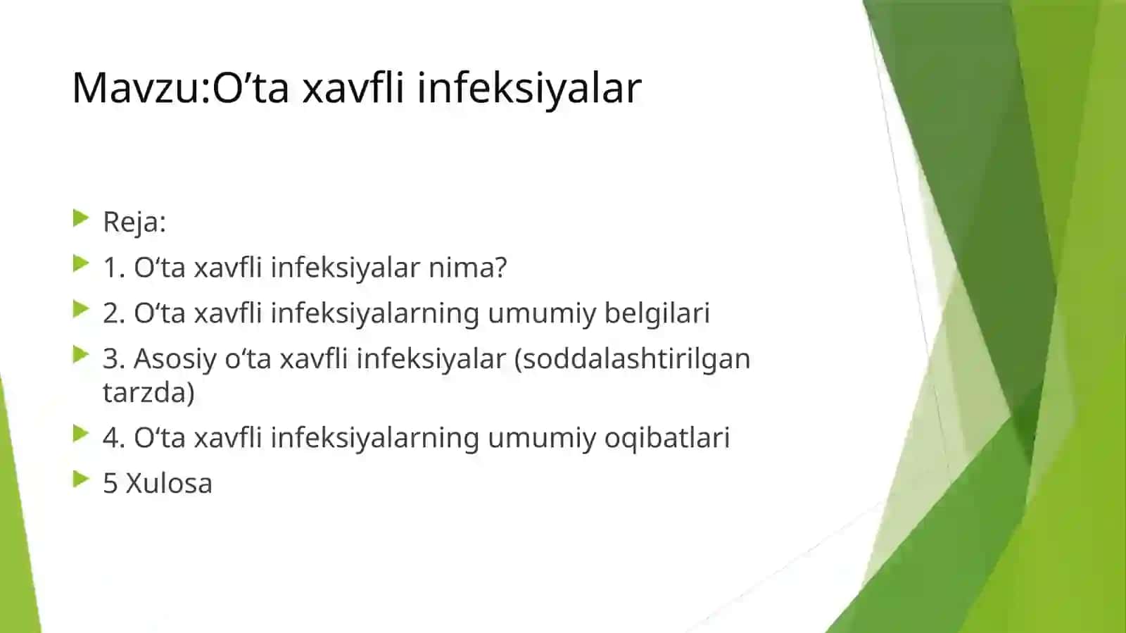 O’ta xavfli infeksiyalar 2