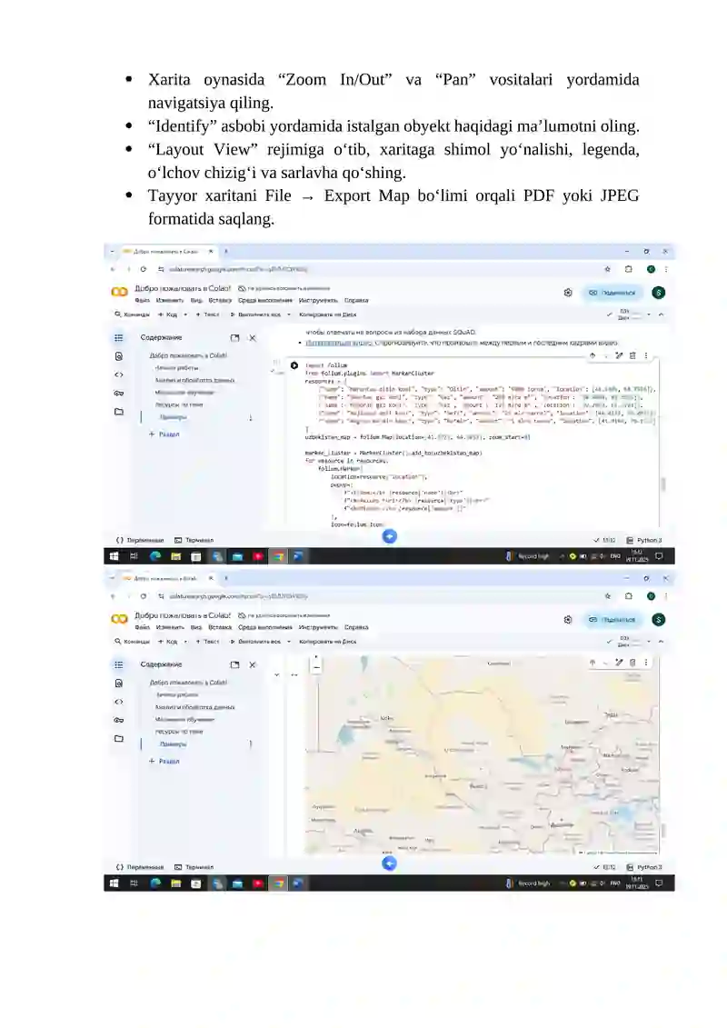 ArcMap dasturi 2