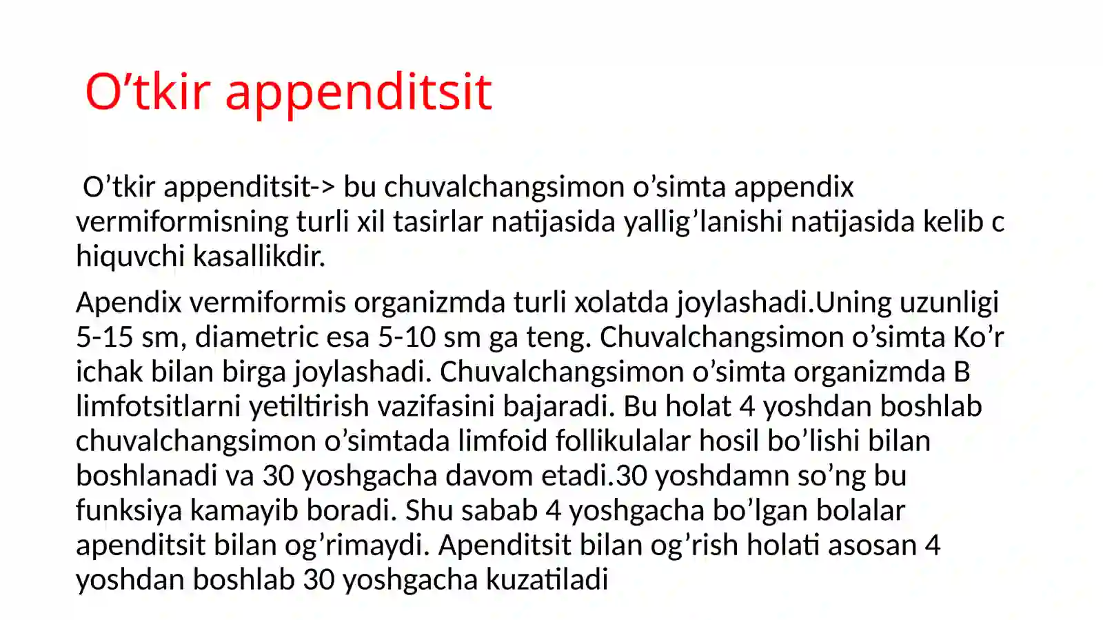 O’tkir appenditsit 2