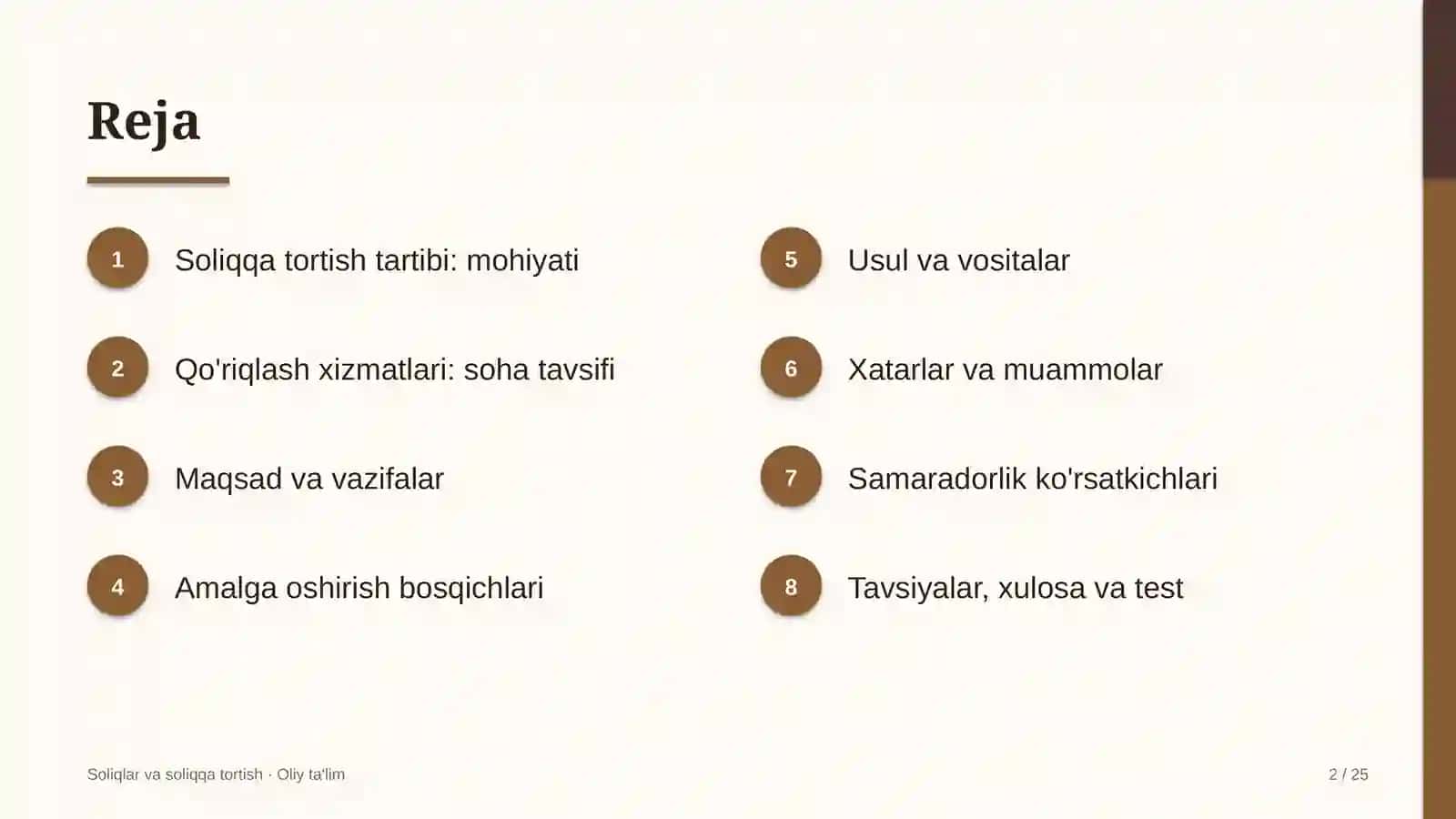 qo'riqlash xizmatlarida soliqqa tortish tartibi 8290 2