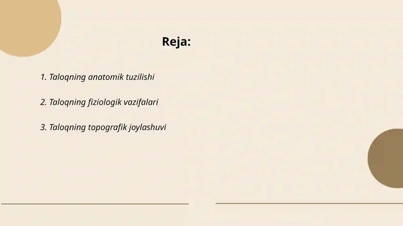 Taloq tuzulishi va topogirafiysi 2