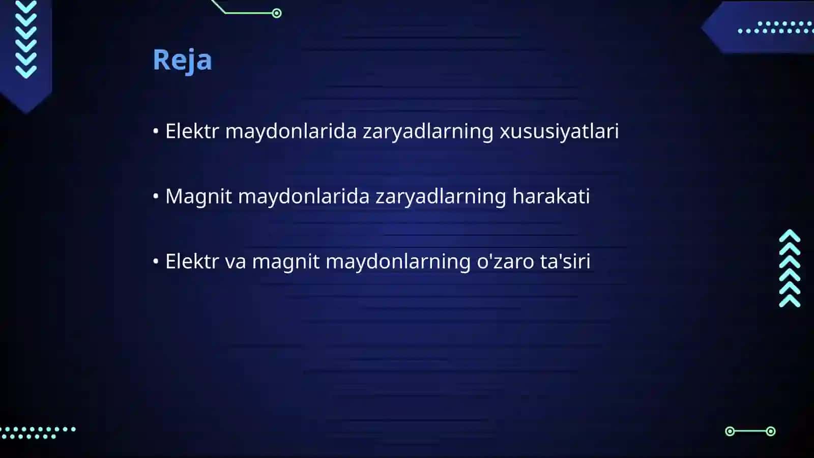 Elektr va Magnit Maydonlar 2