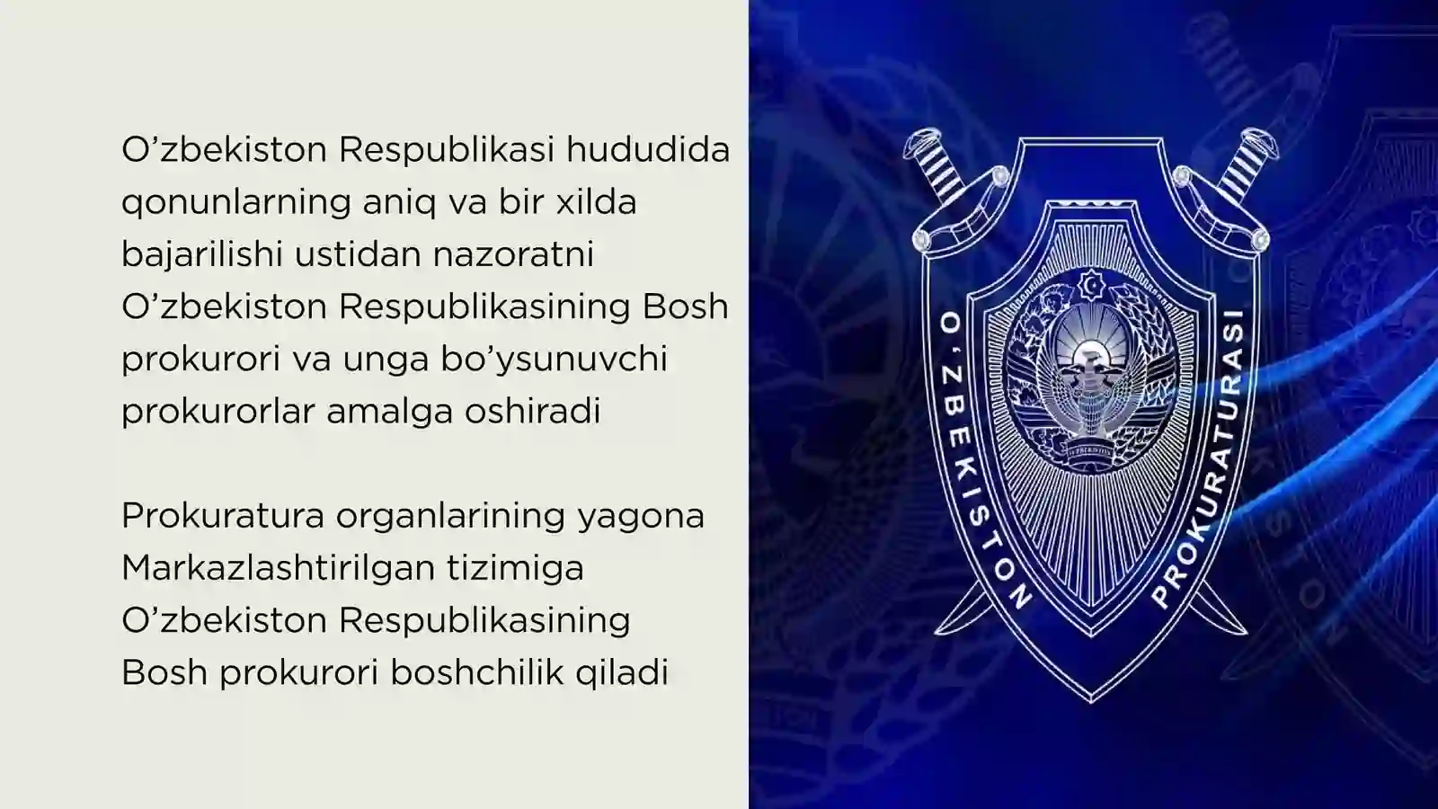 Prokuratura va prokurorlarning huquqiy maqomi hamda ular tomonidan qabul qilinadigan hujjatlarning o‘ziga xos jihatlarini konstitutsiyaviy qonunchilik hujjatlari 2