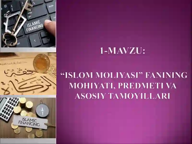 Islom moliyasi 2