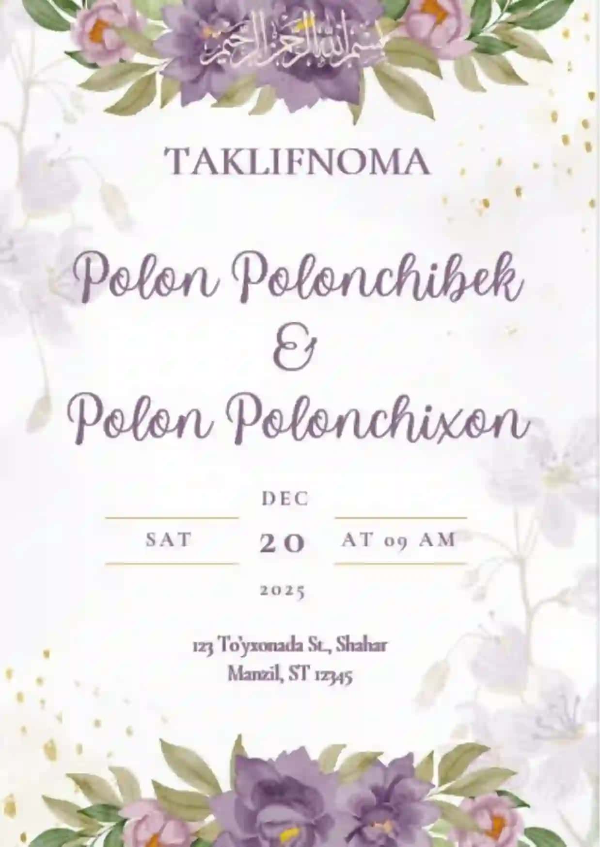 Taklifnoma 2