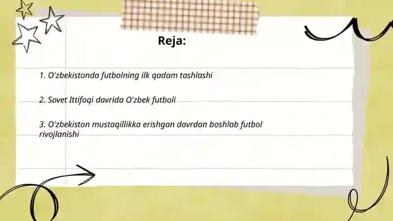 O'zbekistonda futbolni rivojlanish tarixi 2
