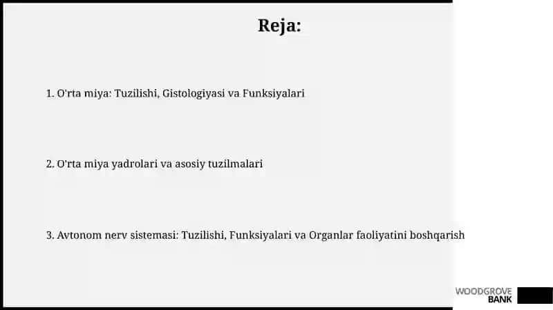 Oraliq miya anatomiyasi, gistologiyasi, fiziologiyasi 2